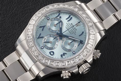 rolex daytona middle east edition price|Rolex arabic dial platinum.